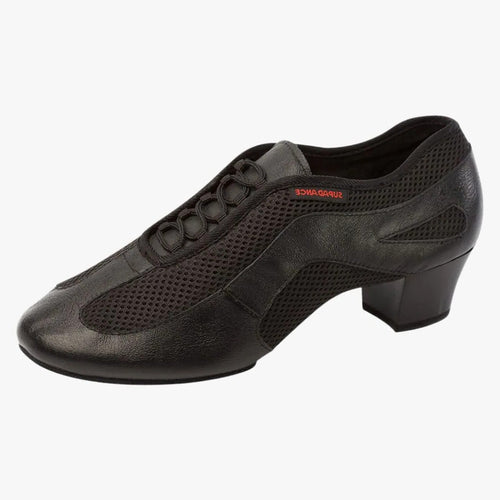 Supadance 8825 Ladies Closed Toe Black Leather & Mesh Practice Shoe