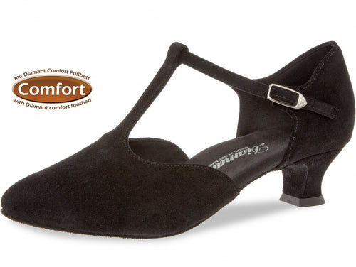 Diamant 053-014-001 Black Suede Wide Fit