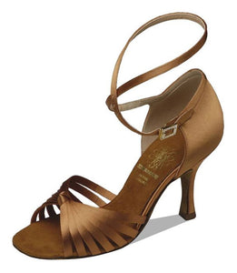 Supadance 1063 Dark Tan Satin sandal