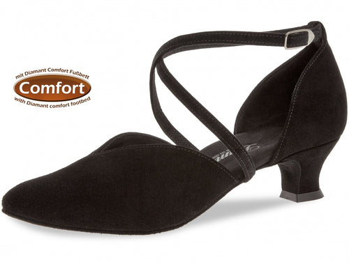 Diamant 107-013-001 Comfort Black Suede Medium Fit