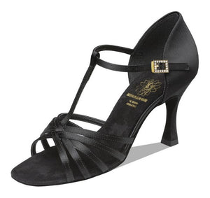 Supadance 1401 Ladies Open Toe Satin sandal with T-bar