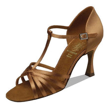 Load image into Gallery viewer, Supadance 1401 Ladies Open Toe Satin sandal with T-bar