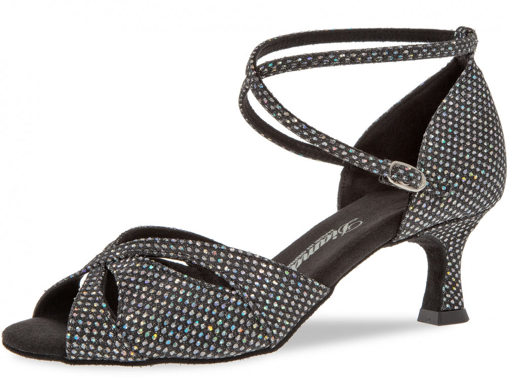 Diamant 141-077-183 Black-Silver Hologram with  2inch Flared Heel