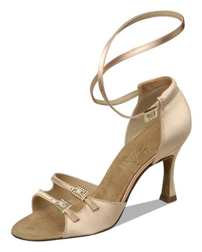 Supadance 1618  Flesh Tan Satin open toe sandal