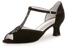 Load image into Gallery viewer, Werner Kern - Claudia black suede t-strap