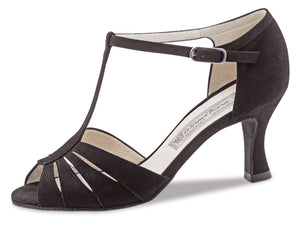 Werner Kern - Dalia black suede t-strap