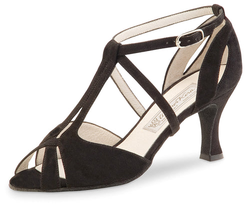 Werner Kern - Francis black suede t-strap