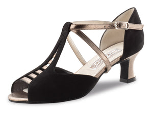 Werner Kern - Holly black suede with chevro antik