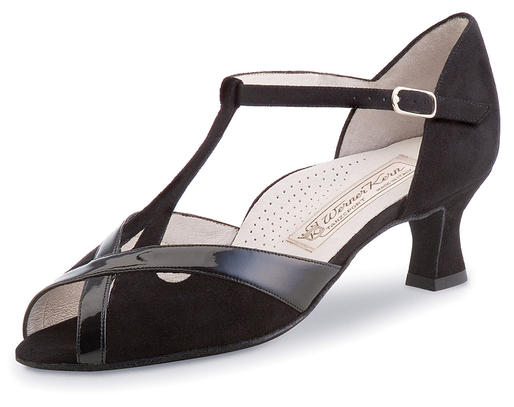 Werner Kern - Nadja comfort black suede/black patent