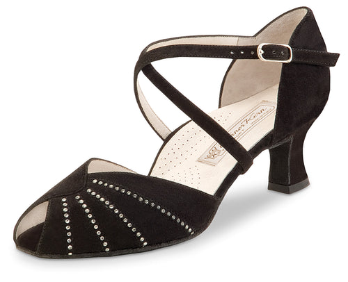 Werner Kern -Sonia comfort black suede with crystals